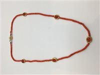 Collana Soma Gioielli Donna Girocollo in oro e pietre in Oro Corallo BON GIR OG7CORALLO ROSSO - BON GIR OG7CORALLO ROSSO